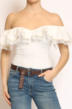 Body voulant bianco/bianco