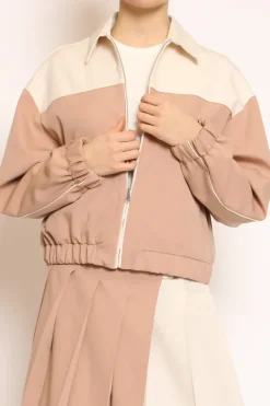 Bomber burro/rosa