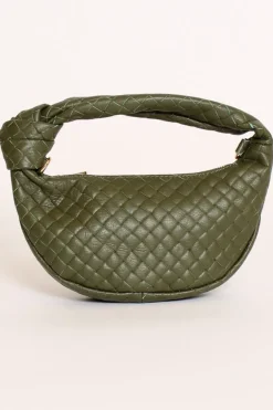 Borsa cestinata verde