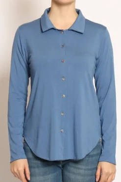 Camicia CARLY in jersey avio