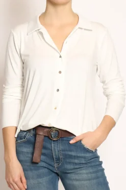 Camicia CARLY in jersey bianco