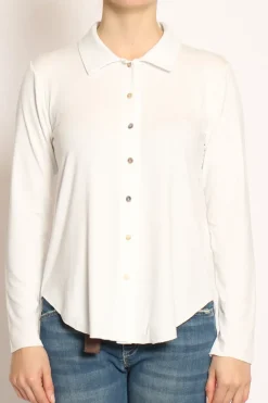 Camicia CARLY in jersey bianco