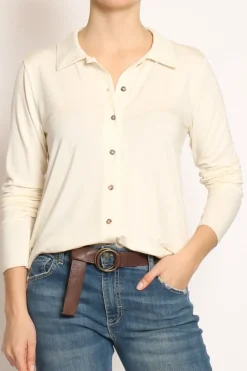 Camicia CARLY in jersey burro