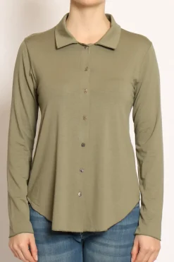 Camicia CARLY in jersey militare