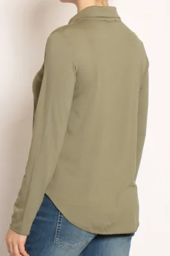 Camicia CARLY in jersey militare