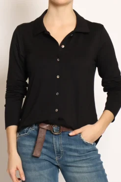 Camicia CARLY in jersey nero
