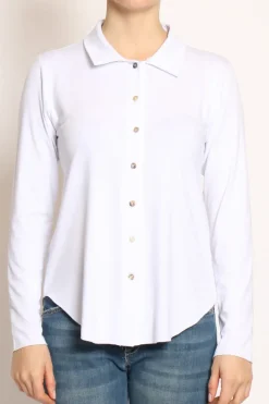 Camicia CARLY in jersey off white