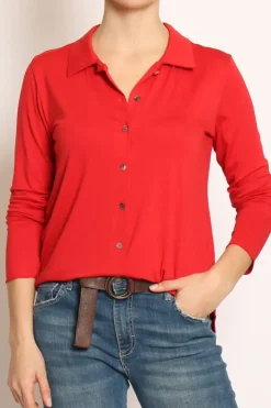 Camicia CARLY in jersey red