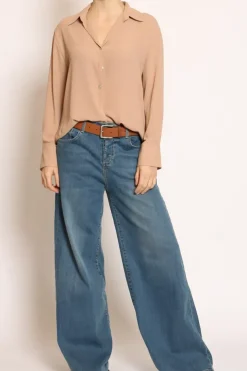Camicia CLAY MANO SETA peanut