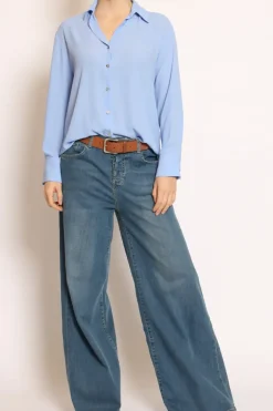 Camicia CLAY MANO SETA pervinca