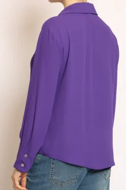Camicia CLAY MANO SETA viola