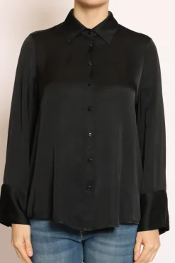 Camicia satin nero