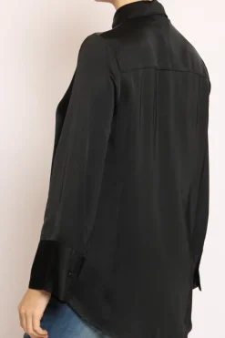 Camicia satin nero