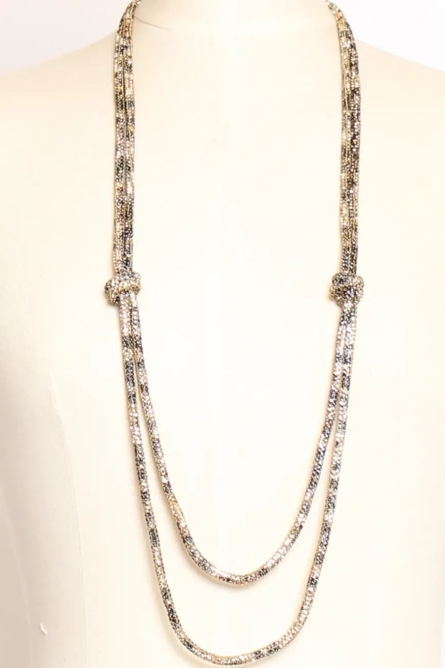 Collana nodo maculato oro