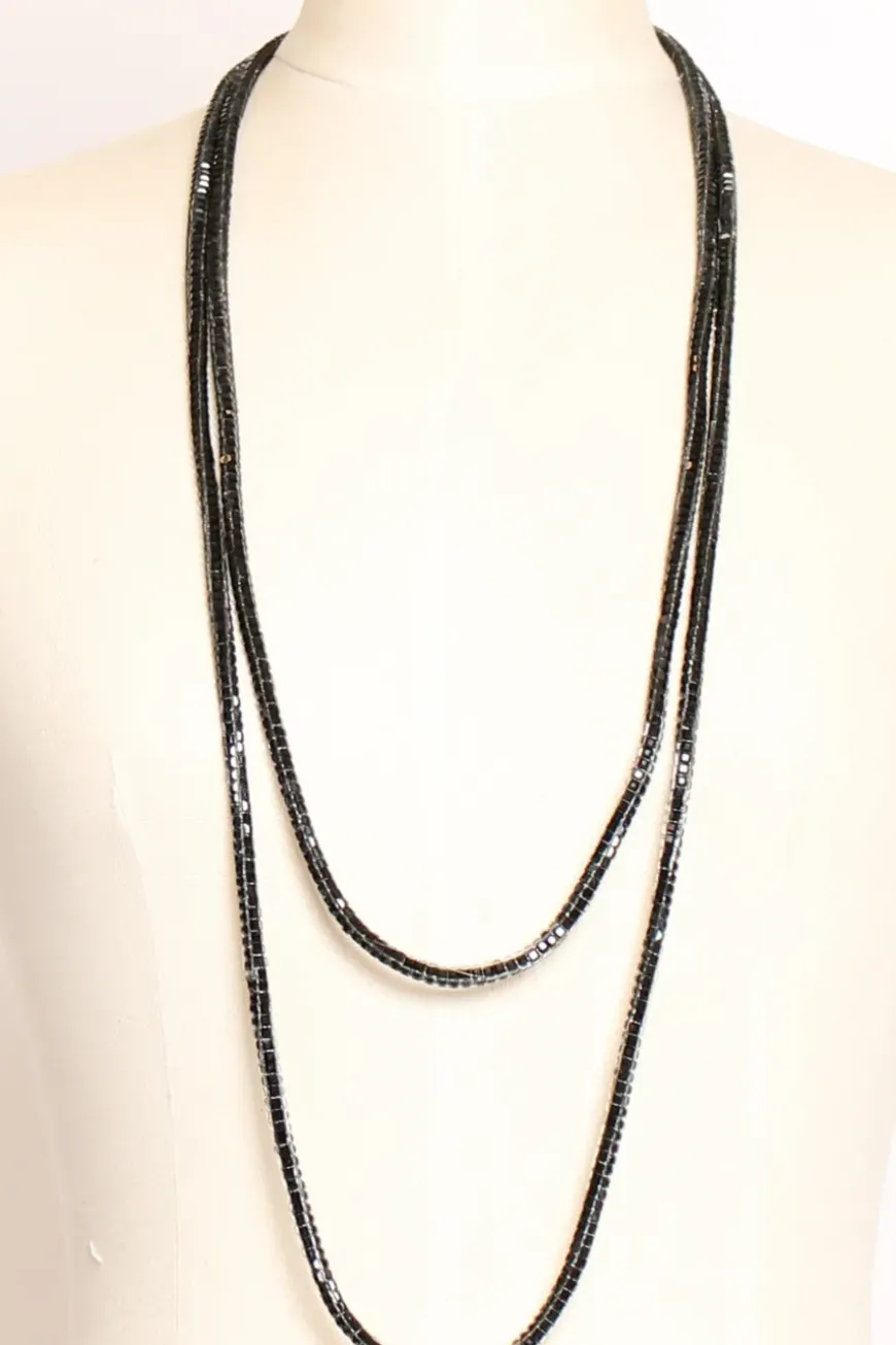 Collana Tennis nero