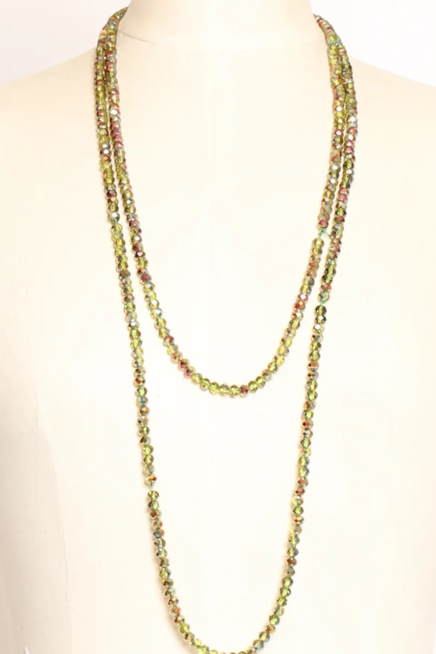 Collana verde/viola