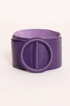 Fusciacca in pelle viola