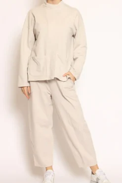 Giacca felpa light beige