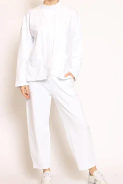 Giacca felpa light bianco