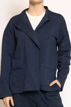 Giacca felpa light blu