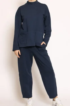Giacca felpa light blu