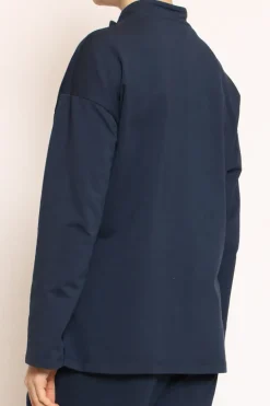 Giacca felpa light blu