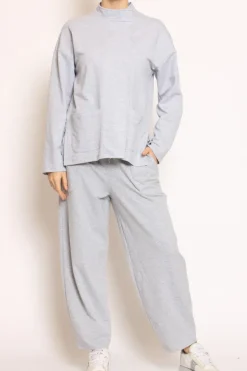 Giacca felpa light grigio melange