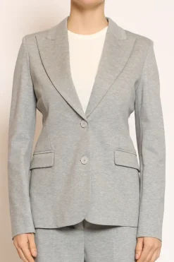Giacca punto milano 2 bottoni grigio
