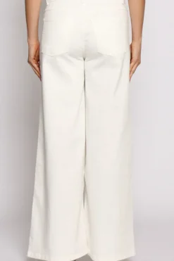 Jeans Kam palazzo bianco