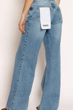 Jeans palazzo TOKYO denim chiaro