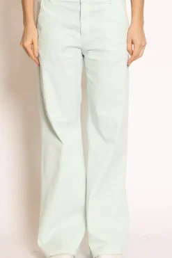 Pantalone lilly palazzo cotone elasticizzato acqua