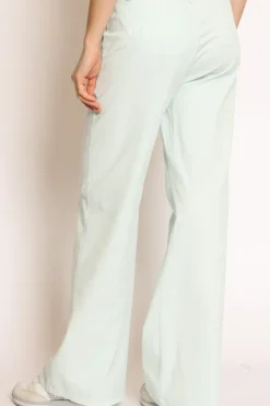 Pantalone lilly palazzo cotone elasticizzato acqua