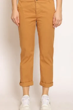 Pantalone LOIS chino cotone elasticizzato caramel