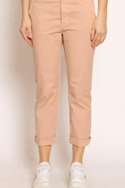 Pantalone LOIS chino cotone elasticizzato rosa
