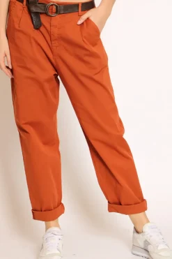 Pantalone lola c/pinces ed elastico dietro coccio