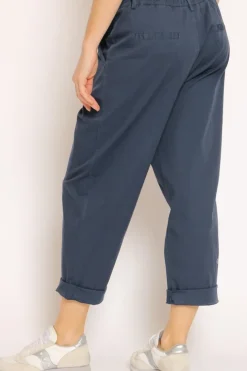 Pantalone LORY baggy cotone blu