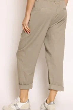 Pantalone LORY baggy cotone taupe