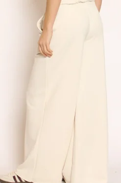 Pantalone palazzo burro
