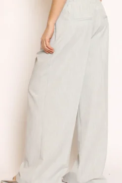 Pantalone palazzo pinces con laccio perla