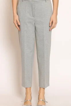 Pantalone punto milano elastico dietro grigio