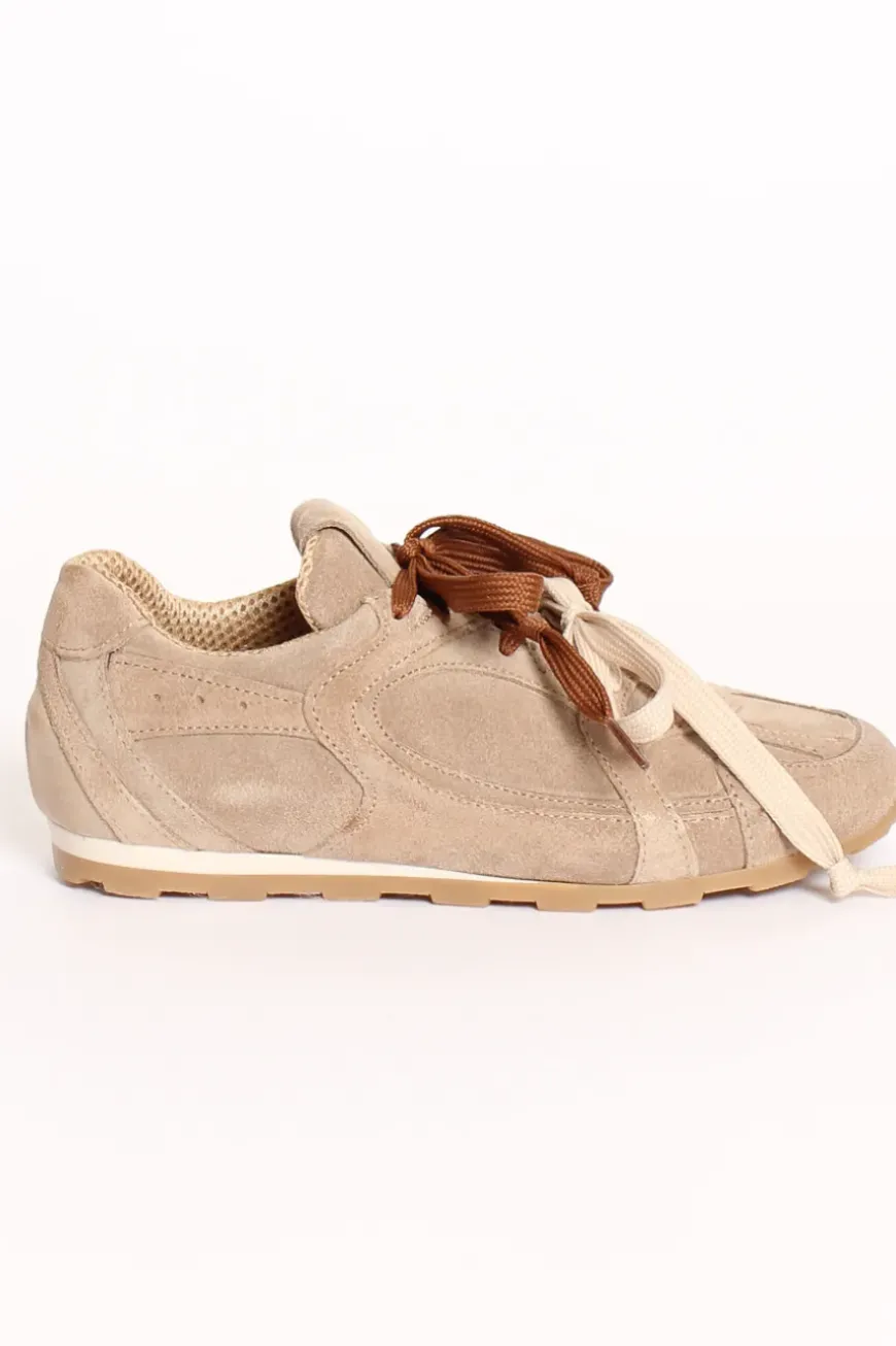Sneakers scamosciate taupe