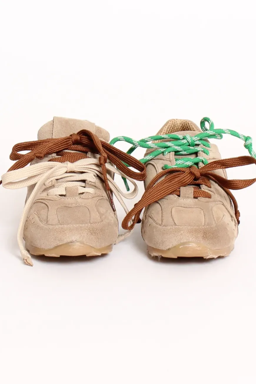 Sneakers scamosciate taupe