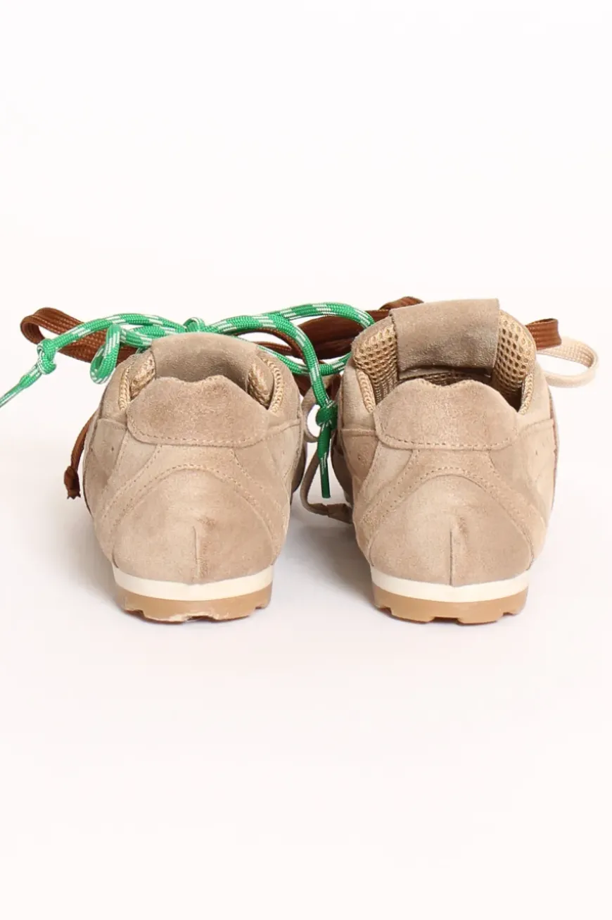 Sneakers scamosciate taupe