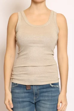 Top lurex champagne