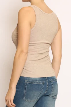 Top lurex cipria
