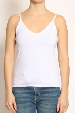 Top underware in jersey elasticizzato off white