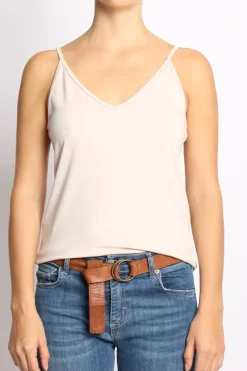 Top underware in jersey elasticcizato beige