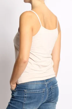 Top underware in jersey elasticcizato beige