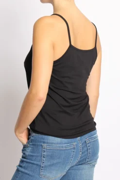 Top underware in jersey elasticcizato nero