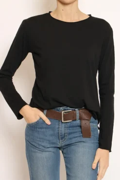 T-shirt girocollo nero